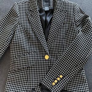 Amazing black/white checkered SMYTHE blazer. Worn once